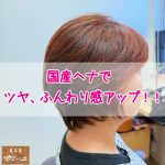 ５０代、６０代必見！国産ヘナでツヤ、ふんわり感アップ！！
